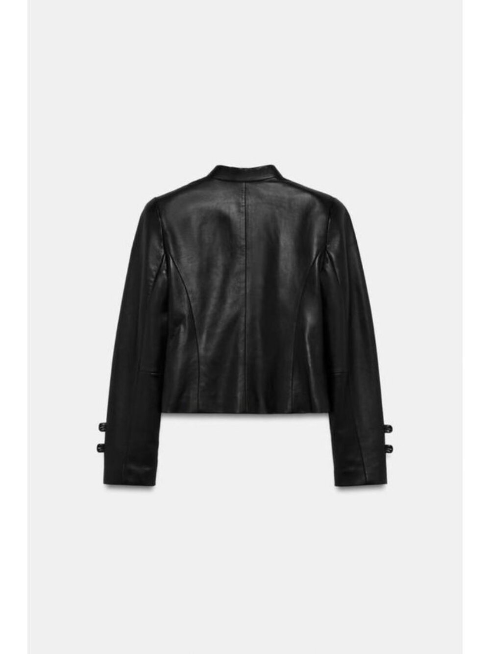 ZARA 100% LEATHER FROG FASTENING JACKET ZW COLLECTION 5479/243/800 - Picture 3 of 5